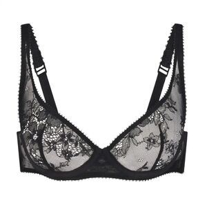 NWT Ultra Fine Lace Scoop Bra 32C